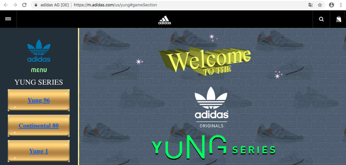 PowerPoint trends 2019 - Adidas Yung Series